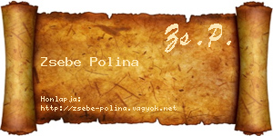 Zsebe Polina névjegykártya